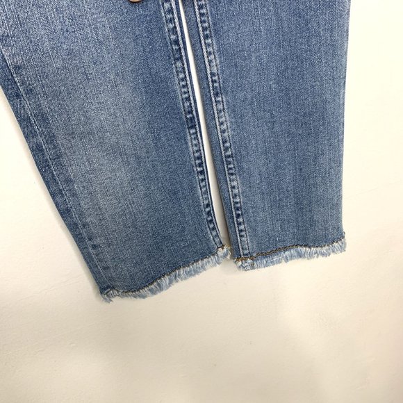 ALLSAINTS‎ Mast Fray Indigo 70 Skinny Raw Hem Jeans Sz 26 - Picture 5 of 11